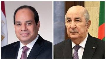 تلقى اليوم رئيس الجمهورية مكالمة هاتفية من رئيس جمهورية مصر