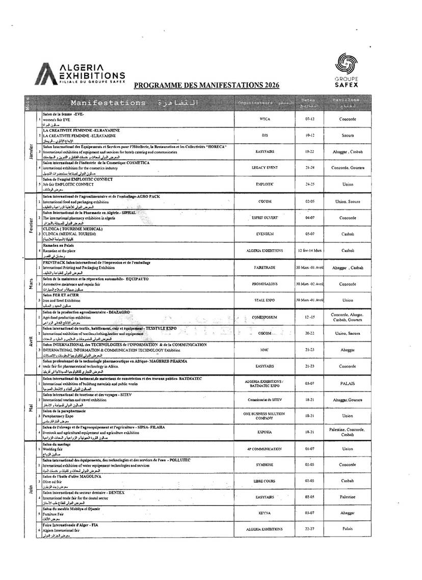 International Exhibitions and Salons Program